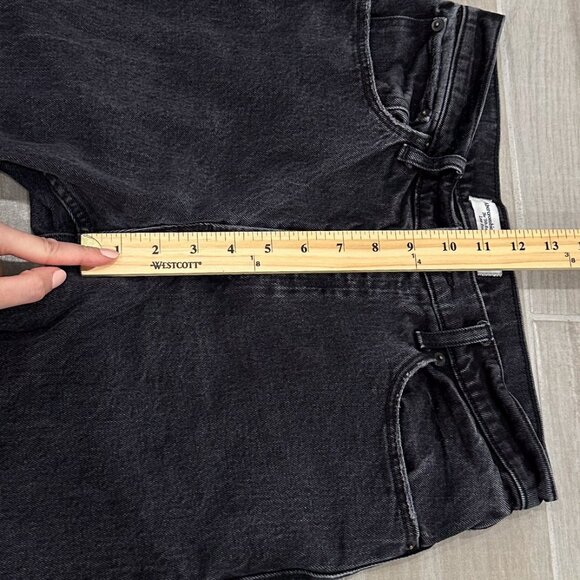 Abercrombie & Fitch The '90s Baggy Low Rise Jeans in Washed Black Denim Size 28 - Picture 11 of 15